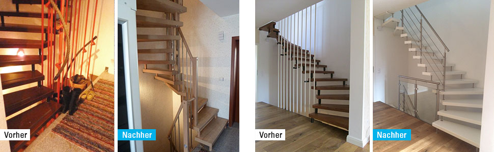 Vorher Nachher: Treppe renovieren