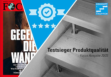 Testsieger im Treppenbau für Produktqualität (Mai 2023)