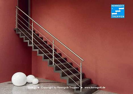 Geradläufige Faltwerktreppe