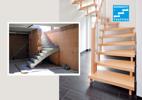 Betontreppe vs. KENNGOTT-Treppe